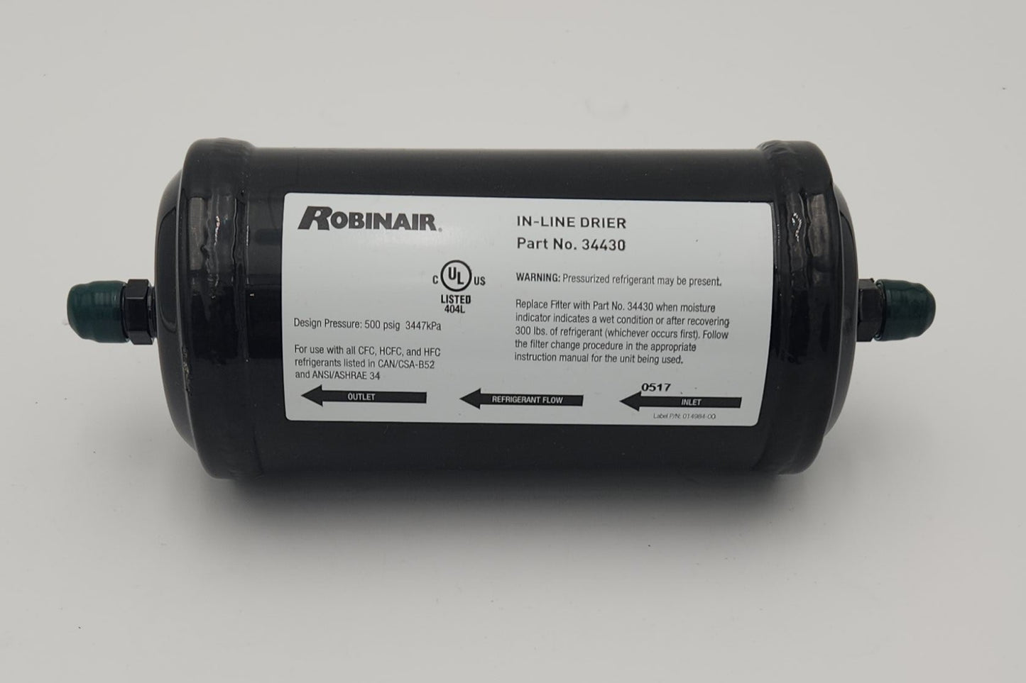 34430 Quick Change Drier Filter